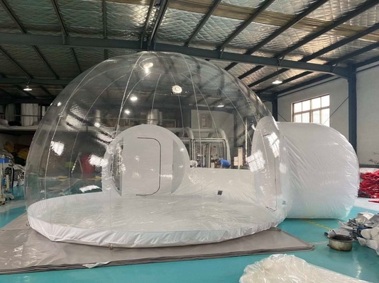1mm pcv nadmuchiwany namiot klasy handlowej jasne Eco Dome Camping namiot bąbelkowy