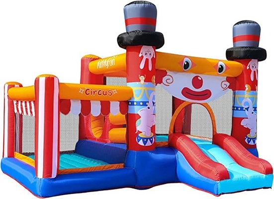 Outdoor Backyard 0,55 mm PVC Nadmuchiwany zamek i zjeżdżalnia dla małych dzieci