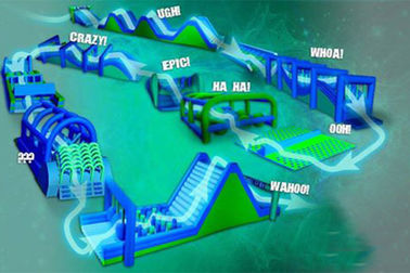Nadmuchiwana plandeka PVC 0,55 mm 5k Run / Insane 5k Inflatable Jungle Tor przeszkód dla dorosłych