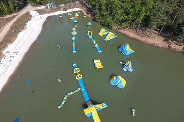 Nadruk logo Nadmuchiwana woda sportowa / Aquapark na jezioro PCV plandekowe