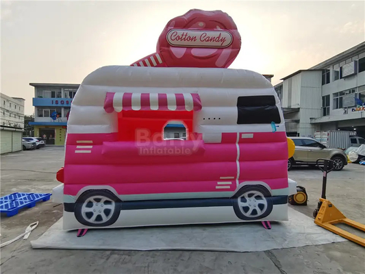 Plandeka Blow Up Bounce Houses Stoisko z lodami Stoisko Mały nadmuchiwany samochód Skoki Bramkarz dla dzieci