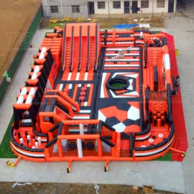 0,55 mm PVC nadmuchiwany park rozrywki tor przeszkód Race Custom