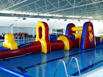 Commercial Aqua Fun Dmuchana zjeżdżalnia / Water Blow Up Tor przeszkód na basen