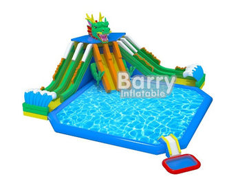 Plac zabaw Odkryty nadmuchiwany park wodny / 3 zjeżdżalnie nadmuchiwane zabawy wodne dla dzieci