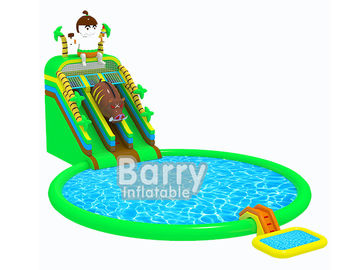 Cartoon Jurajski nadmuchiwany park wodny Dżungla nadmuchiwany Aqua Park Certyfikat CE