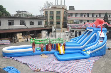 Jungle Inflatable Hurricane Backyard Nadmuchiwana zjeżdżalnia wodna Park rozrywki Zjeżdżalnia wodna z nadmuchiwanym torem przeszkód