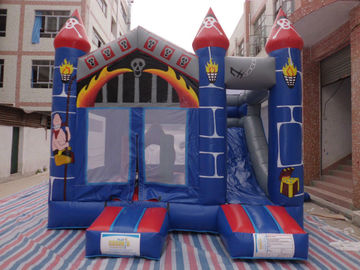 0,55 mm PVC Castle Bounce House / Jumpy Houses z certyfikatem CE Slide
