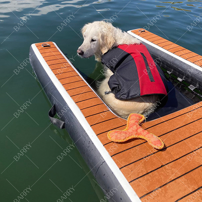 Drop Stitch Tkanina Eva Niestandardowy Rozmiar I Pompy powietrza Akcesorium Składany Płynny Pies Wodny Rampa Do Dock Yacht