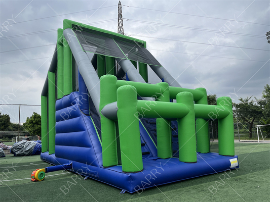 Gra sportowa Crazy Jumping Pillow Jump Tower Freefall Inflatable Jump Airbag z platformą do nadmuchowej przeszkody 5K