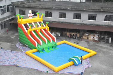 Trwałe Big Superman Air nadmuchiwane Aqua Park ze zjeżdżalnią dla rozrywki