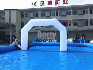 White Giant Outdoor Promowane dmuchane wsparcie Arch Dobrze zakończone