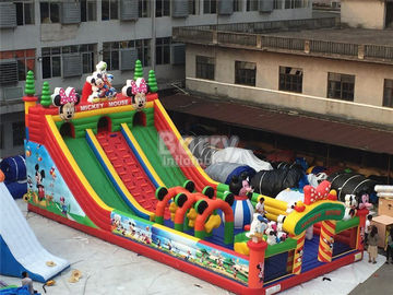 Dzieci Bounce Castle nadmuchiwany plac zabaw/nadmuchiwany park rozrywki Mickey Cartoon nadmuchiwany park rozrywki