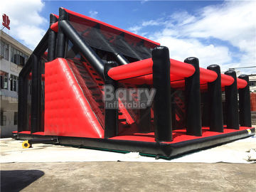 Atrakcyjne przejażdżki Jump Kids Red Drop Tower Inflatable Interactive Games / Funny Drop Tower