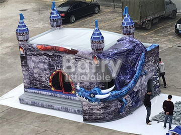 0.55mm PCV Komercyjne Śmieszne dzieci Zamek Nadmuchiwane Bounce House Slide Combo