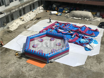 Man Standing Meltdown Rotating Inflatable Sports Games with Controller, Kids Sweeper Arm Game