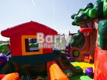 Custom Blow Up Tor przeszkód dla dzieci Party Time Playground Dmuchany skok Bounce