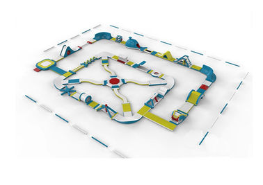 65 Man Inflatable Theme Park dla rozrywki rodzinnej 10 Ft Height