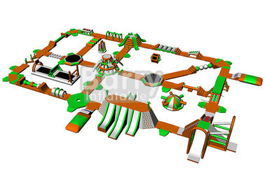 Duży nadmuchiwany park wodny dla dorosłych Nadmuchiwane gry Aqua Park