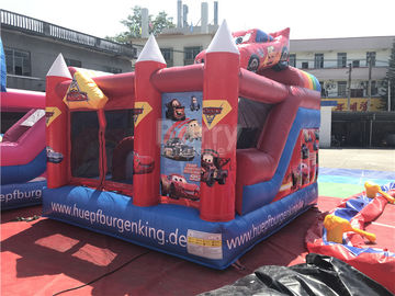 Kolorowy samochód nadmuchiwany zamek Dzieci Bounce Combos, Bounce House Śmieszne gry