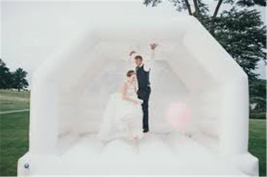 Outdoor Special White Wedding Dmuchany dmuchany zamek skaczący dom na imprezę
