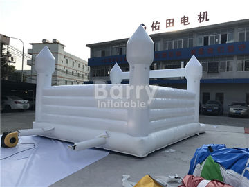 Outdoor White Bounce House z dachem na wesele dmuchany zamek na imprezę nadmuchiwany ślub Bounce House