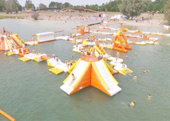 Floating Aqua Sports Water Park Nadmuchiwany park wodny dla dzieci Backyard