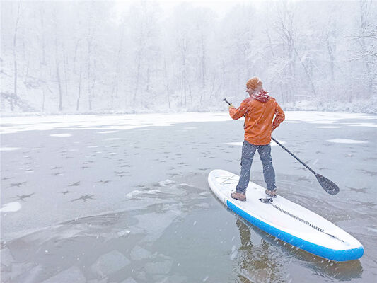 SCT Pompowana deska SUP zapewniająca bezpieczeństwo wiosło snowboardowe w niskich temperaturach
