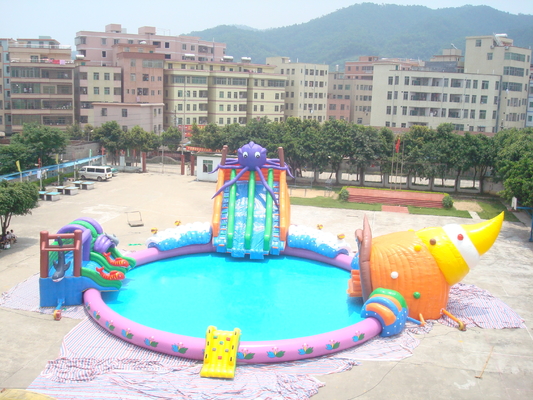 Wypożyczalnia / Zabawa imprezowa Nadmuchiwany park wodny Octopus Slide