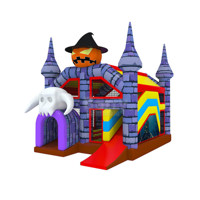 Dziecięcy nadmuchiwany domek dla bramkarza z zamkiem do skakania na Halloween!