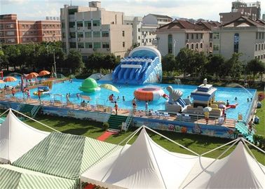 Rama bezpieczeństwa Dorosły nadmuchiwany park rozrywki z ognioodpornym PVC