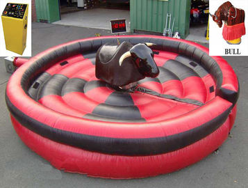 1 osoba dmuchana mechaniczna byk, nadmuchiwana okrągła mata mechaniczna Rodeo Bull