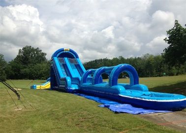Ekscytujące 0,55 mm plandeki PVC nadmuchiwane Double Slip i slajdów z basenem