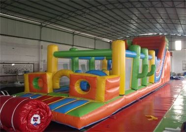 Ognioodporny ogromny nadmuchiwany tor przeszkód Plac zabaw / tor przeszkód Bounce House
