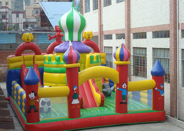 Nadmuchiwany dmuchany domek do nadmuchiwania, nadmuchiwany park rozrywki o powierzchni 0,55 mm