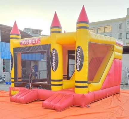 Komercyjny nadmuchiwany zamek do skakania Combo Bouncer House 5mLX5mWX4mH EN71