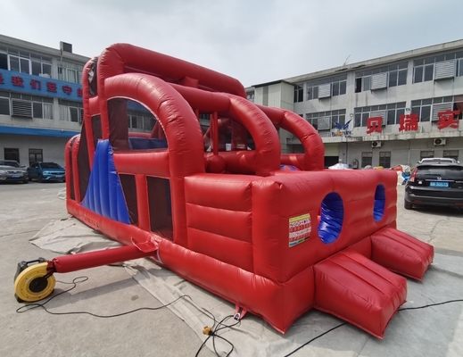 0.55mm PVC nadmuchiwany tor przeszkód Kids Run Bouncer Silde 10mL * 5mW * 4mH
