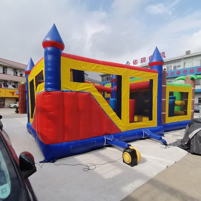 Dostosowany mały nadmuchiwany bramkarz Combo Slajd ognioodporny