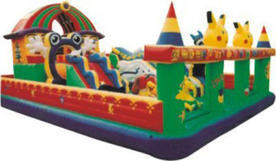 Nadmuchiwane centrum zabaw 1000D Pvc Blow Up Playground Slide
