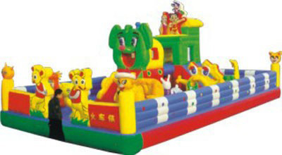 EN14960 Plandeka Blow Up Park rozrywki Dostosowany nadmuchiwany park rozrywki