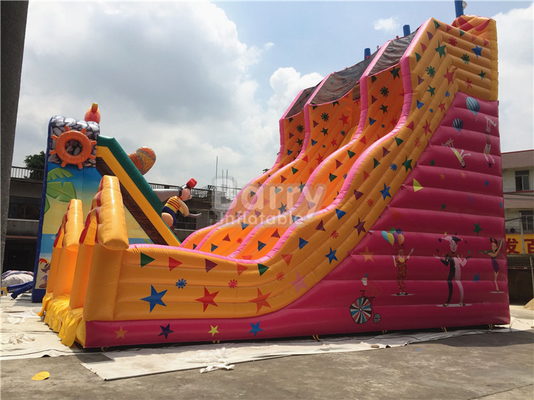 Wspinaczka Dry Bouncy Stars Shine Nadmuchiwane zjeżdżalnie wodne na zewnątrz